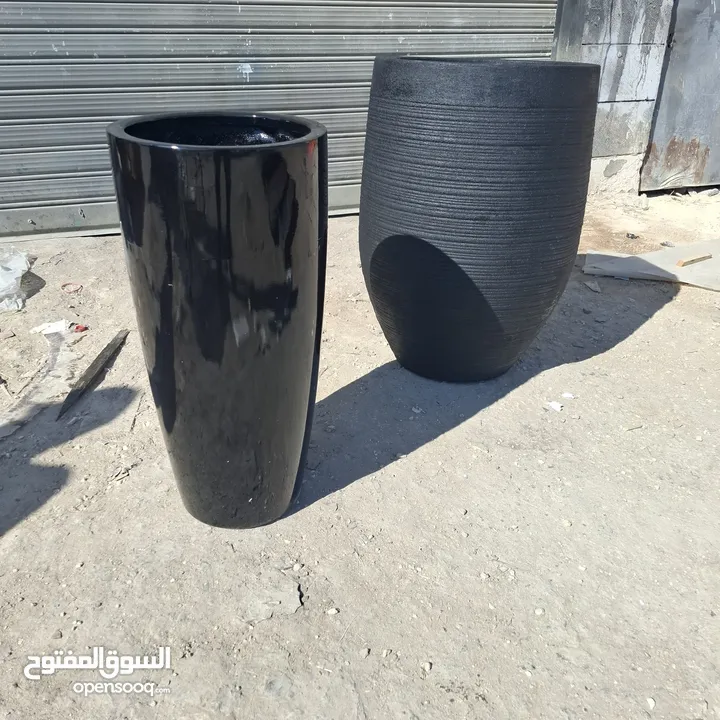 قواوير فايبر جلاس بشكل عصري أنيق #قواوير فايبر جلاس  #نباتات زينة ومثمر داخلي وخارجي  #إشراف مهندسين