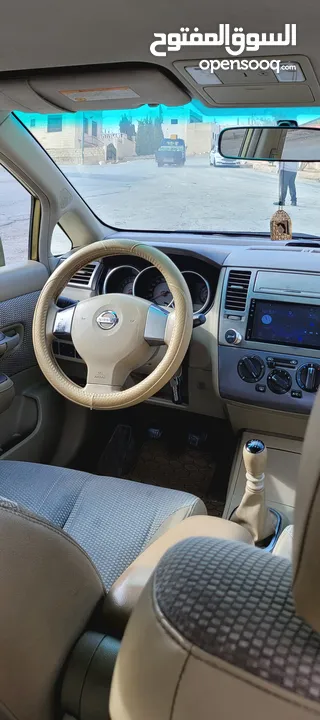 نيسان تيدا NISSAN TIIDA موديل 2008 متور 1800cc راكب جديد  جير عادي