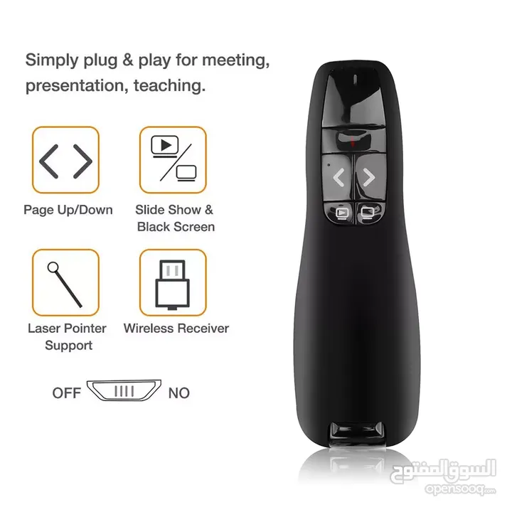 Professional Wireless R400 Receiver PPT Presenter