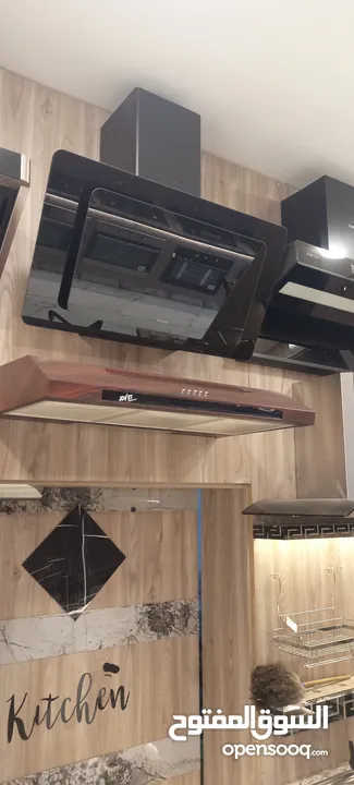 شفاط مطبخ فلاتر داخلية قوية بدون تمديد حديث وحصري تصميم أنيق أسود أو سلفر مكفول حرق سعر لن يتكرر
