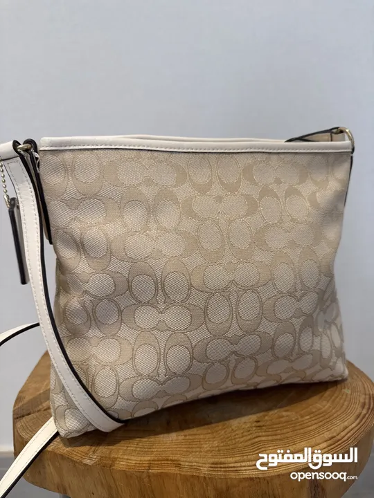 Coach signature canvas cross body bag