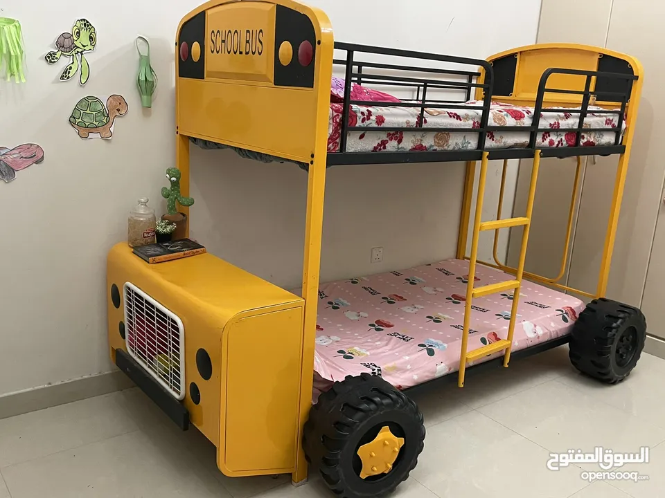 .Double Decker Bed  (school bus design)