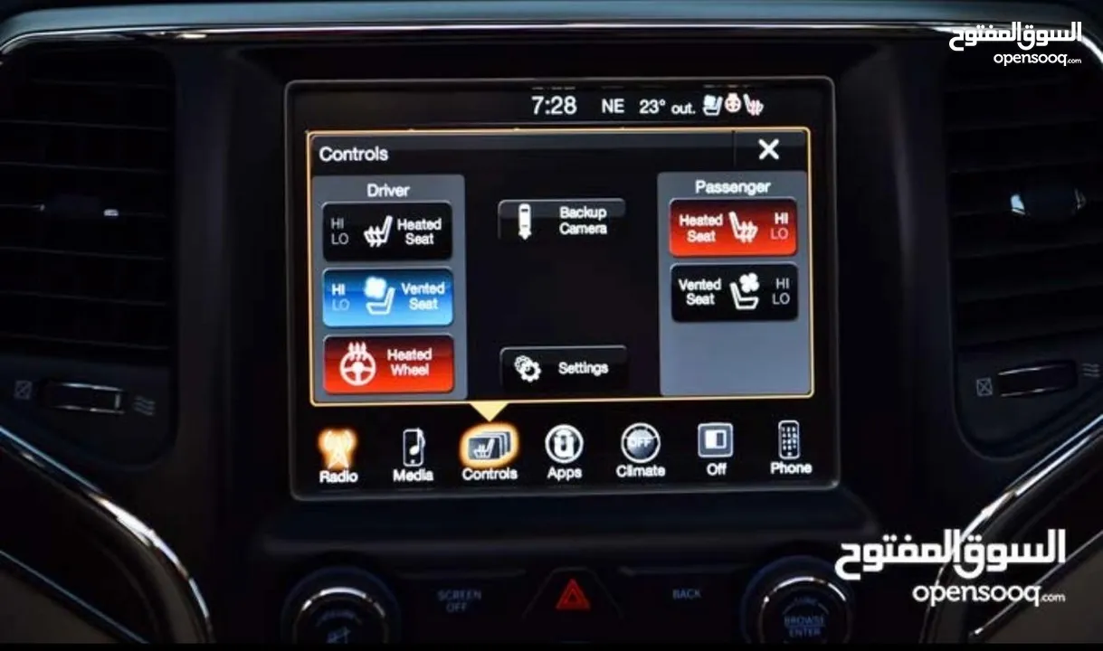 2017 Jeep Grand Cherokee Limited جيب جراند شيروكي ليميتد موديل 2017 فحص كامل 7 جيد بدون ملاحظات