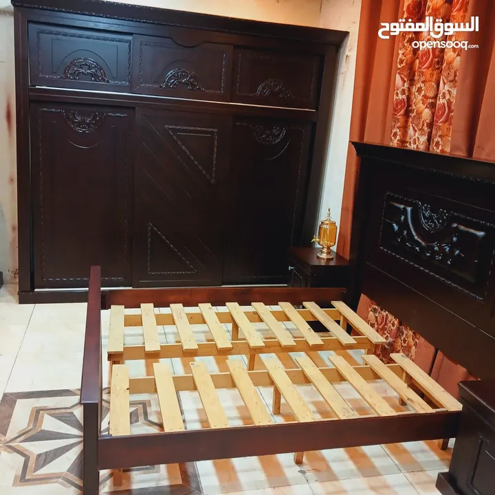 غرفة_نوم_ماستر_ابواب_موديل_الجمال_كوالتي بحاله الوكاله استخدام مده قصيره وخشبها زان ولاتيه وقشره بلو