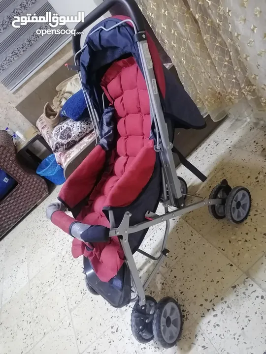 عرباية اطفال وكرسي بحال الوكاله