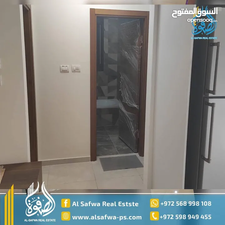 شقه جديده مفروشه بيرزيت ضاحيه الريحان