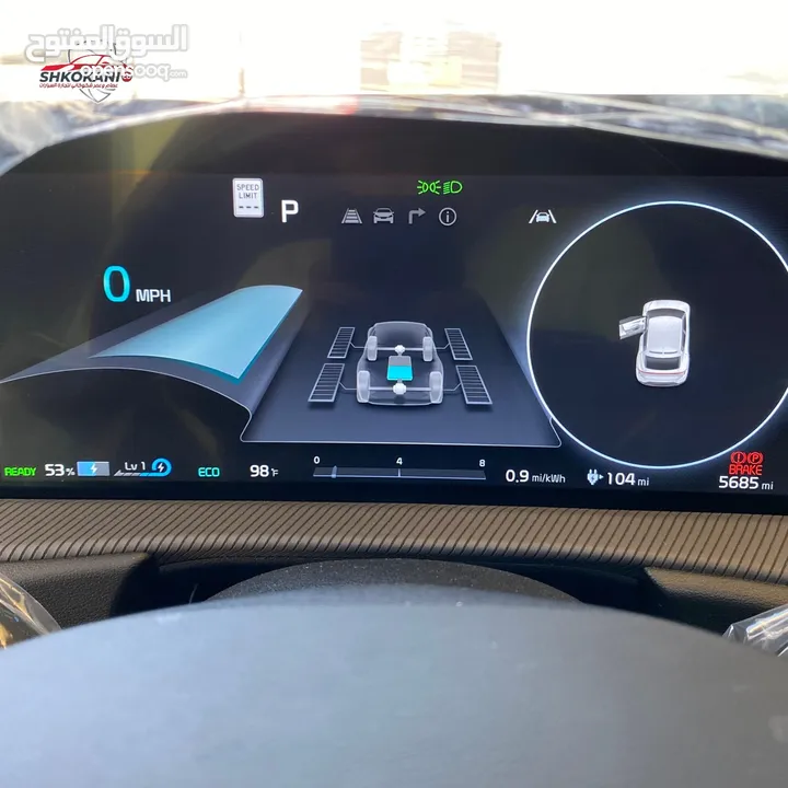 كيا EV6 Electric موديل 2023 صنف GT line ممشى قليل جدا