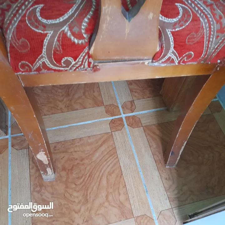 كراسي سفره  عدد 6  زان