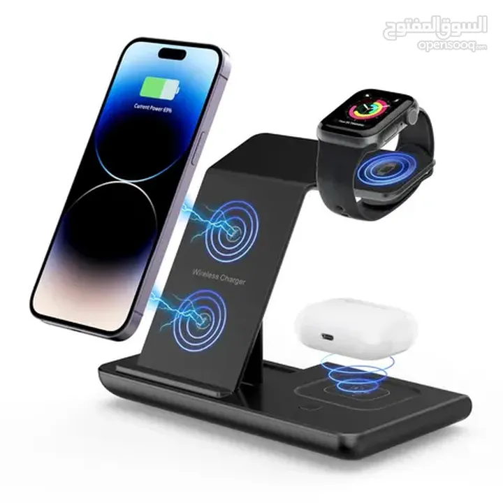 Product Name 4 in 1 Magnetic Wireless Charger for iPhone MagSafe Material ABS plastic