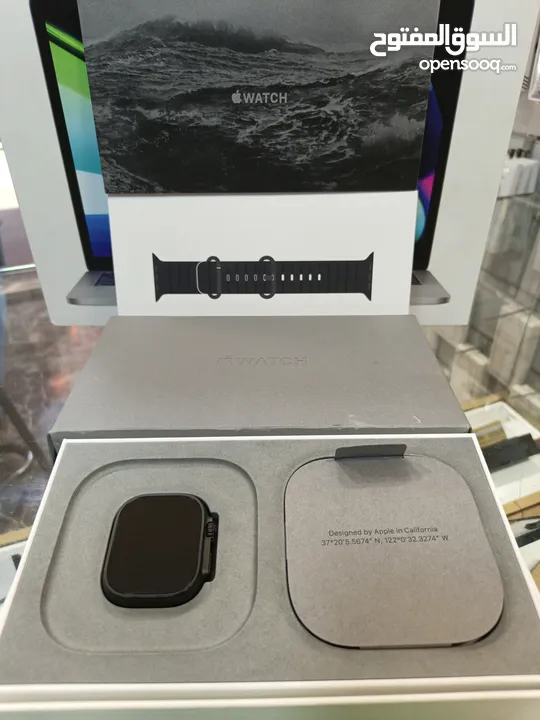 Apple Watch Ultra 2 Black Edition بطاريه 100% مشحونه مرتين