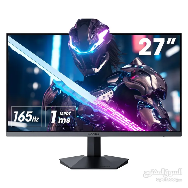 شاشة KOORUI بقياس 27 انش وبتردد 165HZ  للكمبيوتر وال PS5