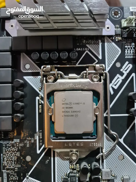 معالج i5-8600k ومذربورد