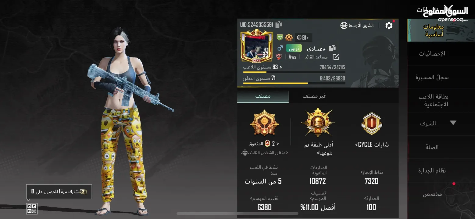 حسابات ببجي للبيع بسعر رمزي