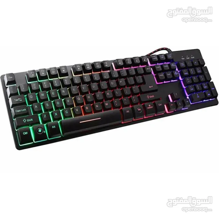 كيبورد جيمنج سلكي ديسكتوب ملون معرب ZYG-800 RGB DESKTOP WIRED GAMING KEYBOARD USB