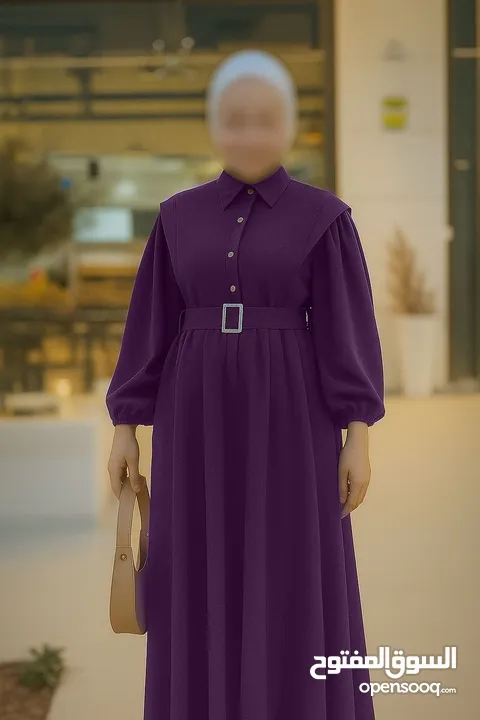 هالمـوديـل حكـايـة وروايـة....  فستـان كُـم بـف دبـل كلـوش فـري سـايـز