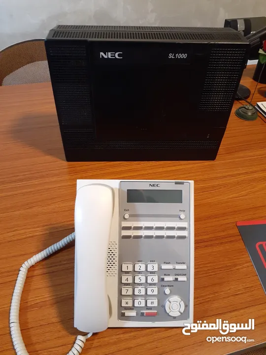 مقسم مقاسم  NEC-SL1000 براند ياباني مع جهاز الماستر شامل البرمجة والتركيب