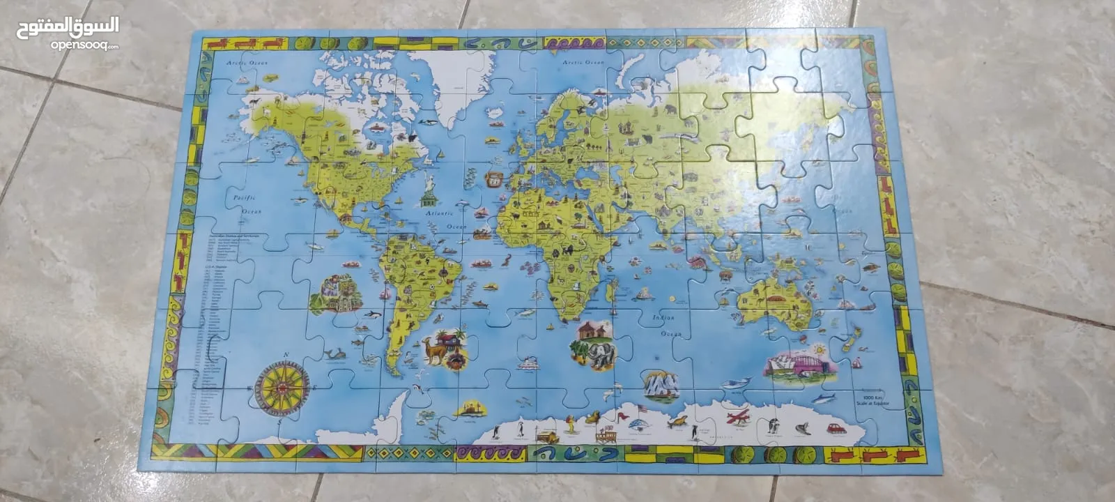 World floor puzzle / jigsaw