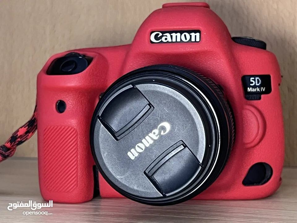 5d mark4   بحاله جيده جدا مع بطاريتين وشاحن اصلي  الكاميرا بودي او مع عدسة  85mmf1.8