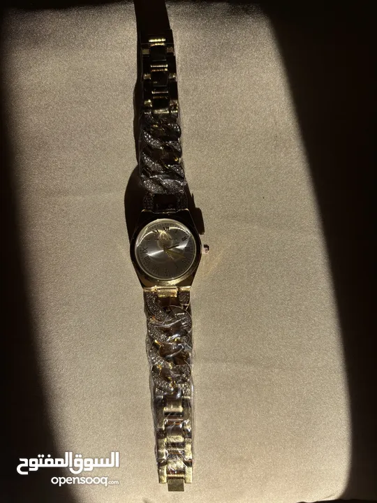Michael Kors Gold-Tone Women's Watch with Crystal Link Bracelet