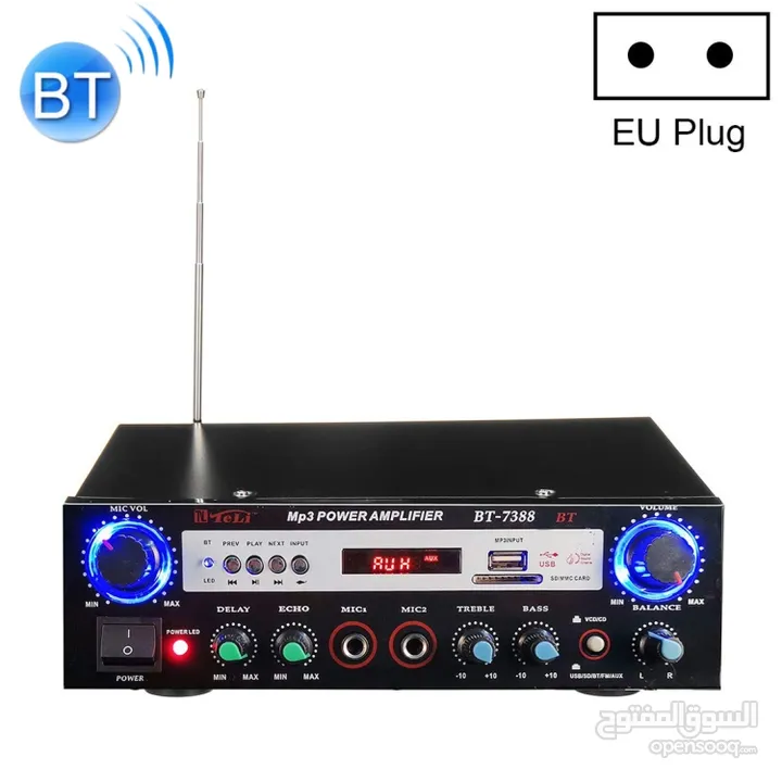 مضخم صوت AUDIO KARAOKE POWER AMPLIFIER BT-7388