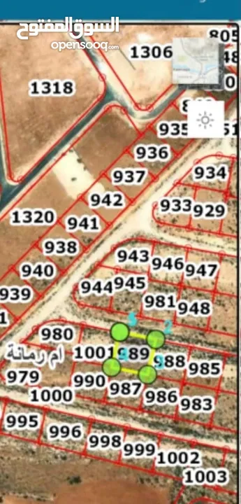 ارض للبيع ( ام رمانه) قريبه جدا من شارع الاردن حيث تبعد عن بن معروف 6 دقائق فقط