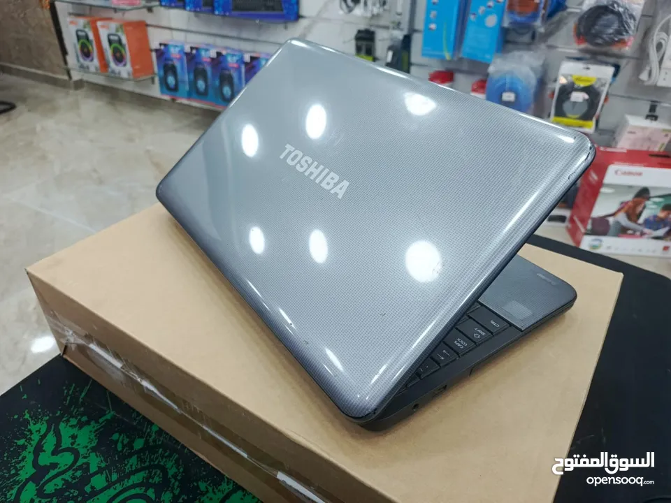 لابتوب Toshiba    ممتاز لجميع الاعمال المكتبيه والتوجيهي والتصفح والدراسه