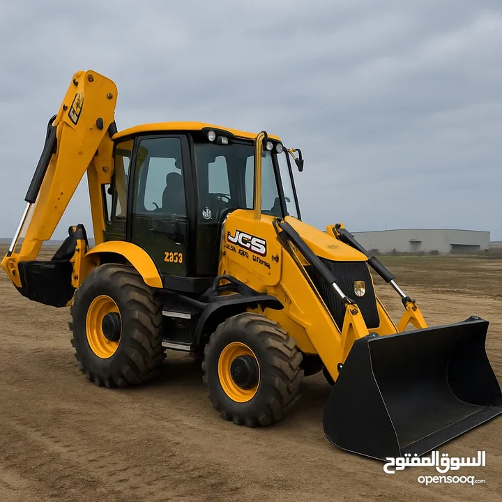 الجرافة جاهزة للشغل – JCB 2015 مع سايق شغيل