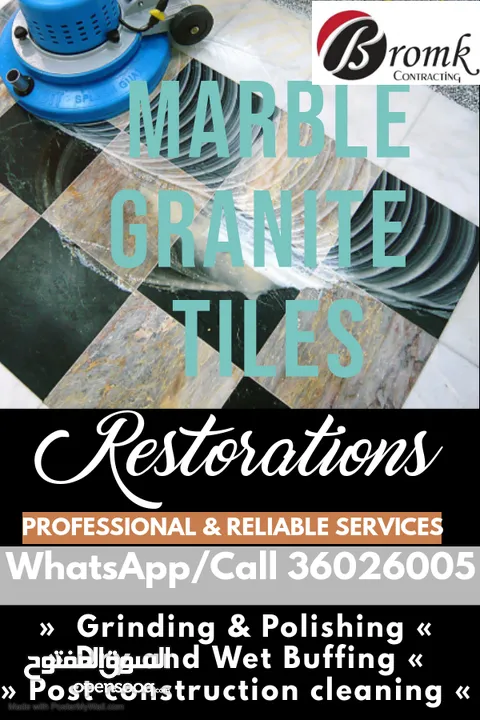 Marble Grinding and Polishing offer 3bd sqm