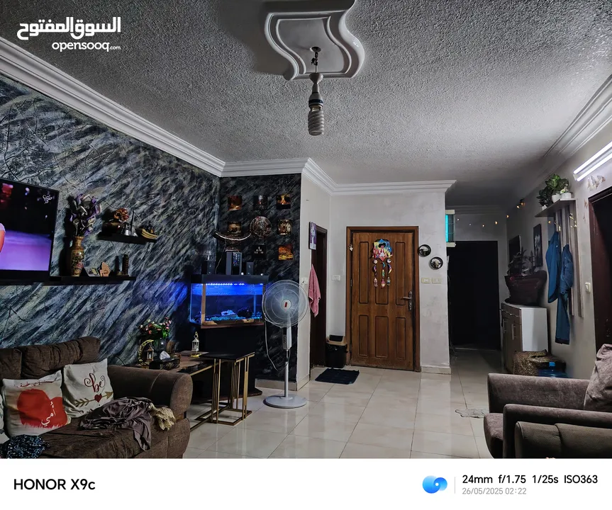 شقة للبيع الزرقاء جبل طارق شارع الشلال حرق سعر بداعي السفر