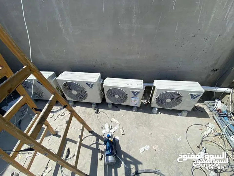 فك وتركيب المكيفات نقل المكيفات صيانه المكيفات تعبئة غاز تأسيس مواسير نحاس غسيل مكيفات