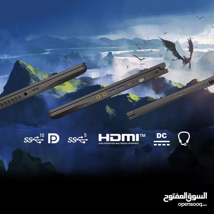 لابتوب جيمينج قوي جدا شبه جديد مع الكرتونة