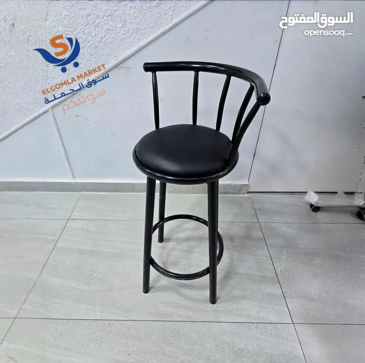 كرسي بار عصري للمطبخ تصميم عصري ومصنوع من معدن قوي بيعطيك لمسة جمال وفريده من نوعها