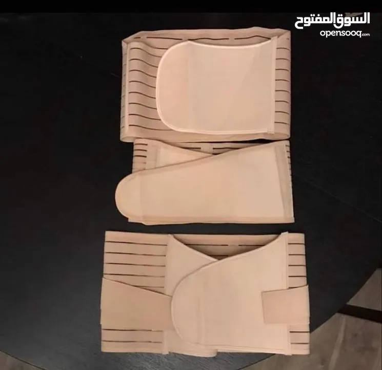 مشد النفاس الثلاثي تنحيف و شد مشدات النفاس 3 قطع الاصلي كل المقاسات مشد الحمل و بعد الولاده