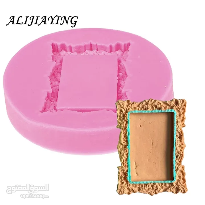 Silicone molds for cake decoration