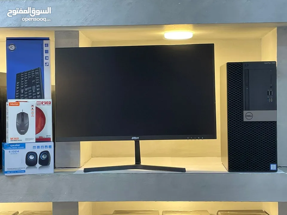 كمبيوترات امريكيه ديل كور اي COER I7 6th RAM16GB شاشات 24 انش جديده بلكرتونه بمواصفات قويه بسعر مغري