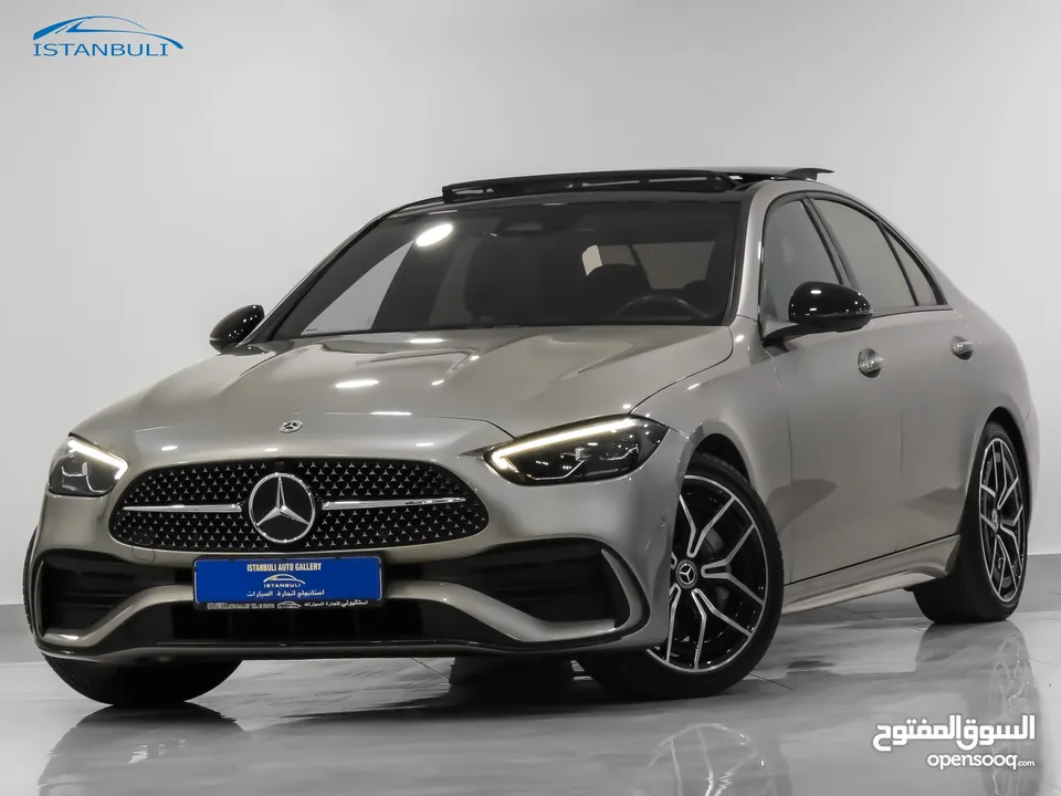 C200 2023 AMG وارد و كفالة الوكالة فحص كامل لون شمبين