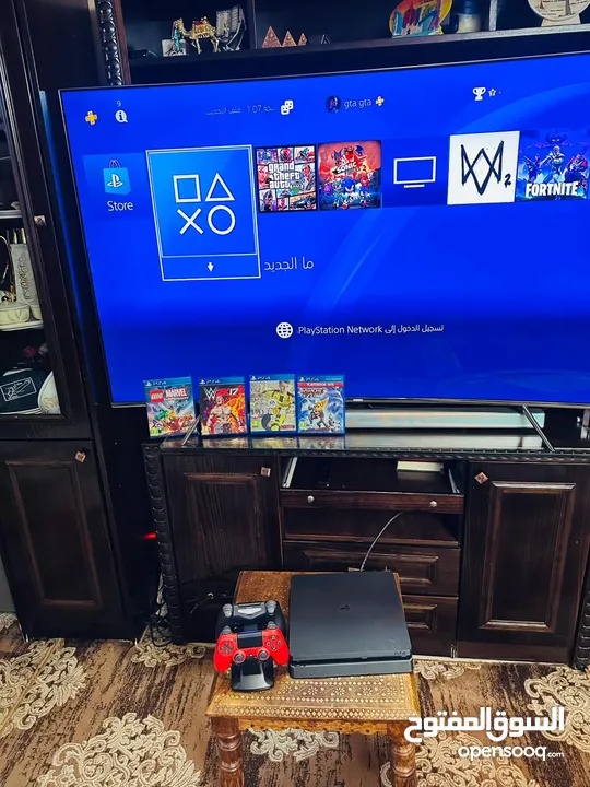 Playstation 4 Slim  بلاستينش 4 سلم