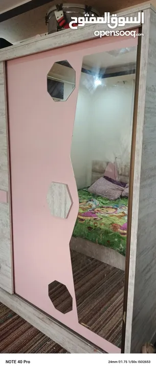 غرفة نوم بناتيه للبيع بحالة الجديد وسعر ممتاز
