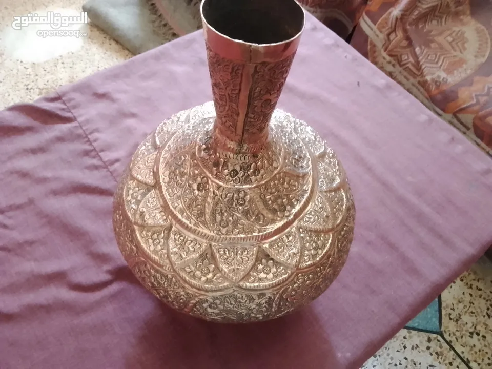 Antique Copper Kashmiri Water Storage Pot copper made Surai Original Old Hand Fine Engraved