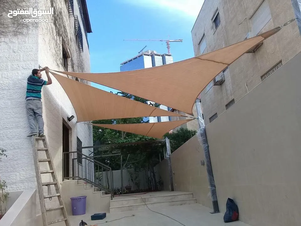 اشرعة _ مظلات _ شوادر _ شماسي _ حدادة عامة _ مضلات مقاولات عامه