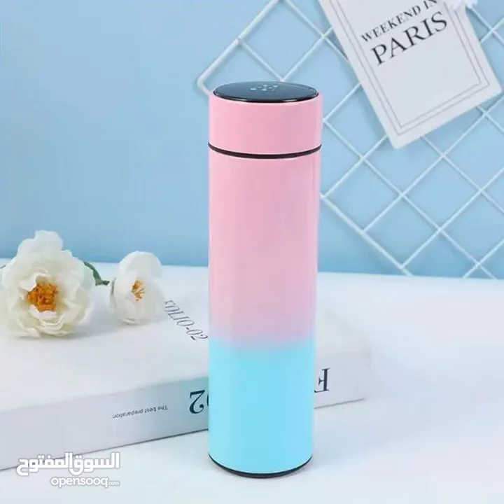 مج حراري ديجيتال حافظه قهوه حراريه مع شاشه تظهر درجه الحراره