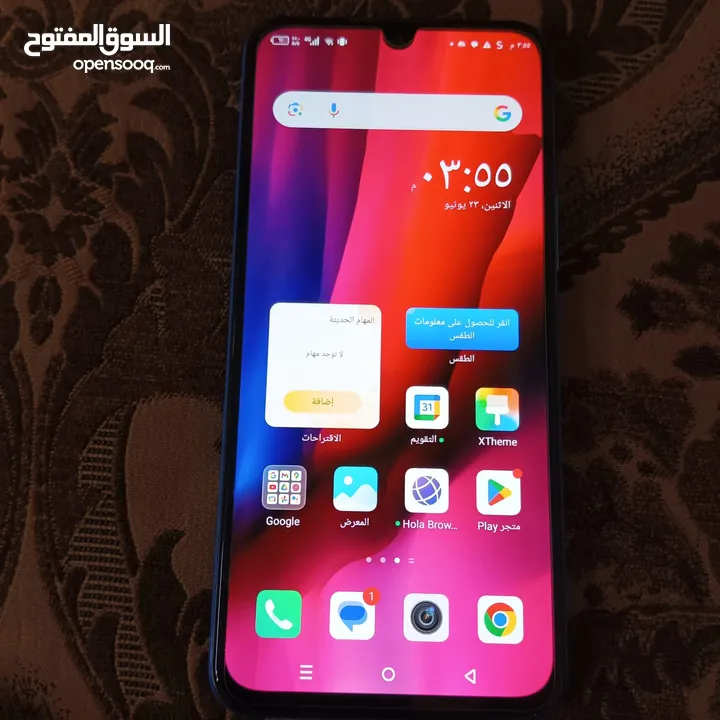 تلفون بحاله ممتازه انفنكس نوت نوت 12 125مساحه