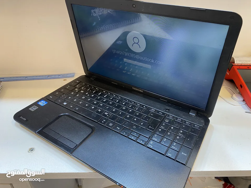 Laptop toshiba core i3 1000GB used
