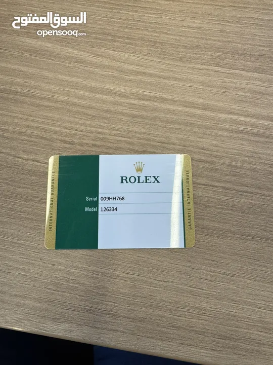 FOR SALE – Rolex Datejust 41 (Model 126334) 13,750 JOD Tax & Customs Paid