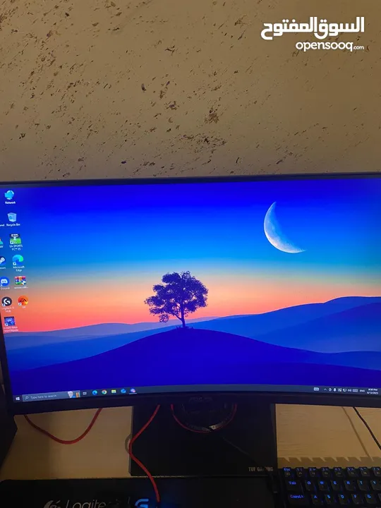 جهاز مستعمل نظيف بحالة الوكالة  مع شاشة  Asus TUF GAMIG
