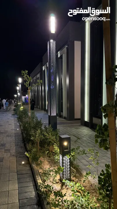 أعمدة إنارة ديكورية صناعة سعودية مودرن كلاسيك بولارد