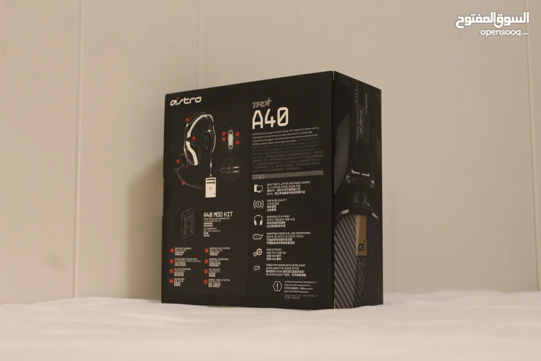 ASTRO GAMEING A40 headset tournament ready sf.ca box 