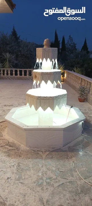 نوافير وشلالات وباربيكو وجميع انواع ديكورات الحجر الطبيعي  العنوان الزرقاء الجديده
