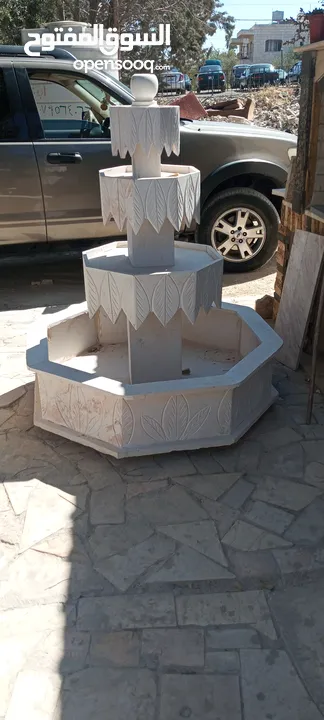 نوافير وشلالات وباربيكو وجميع انواع ديكورات الحجر الطبيعي  العنوان الزرقاء الجديده