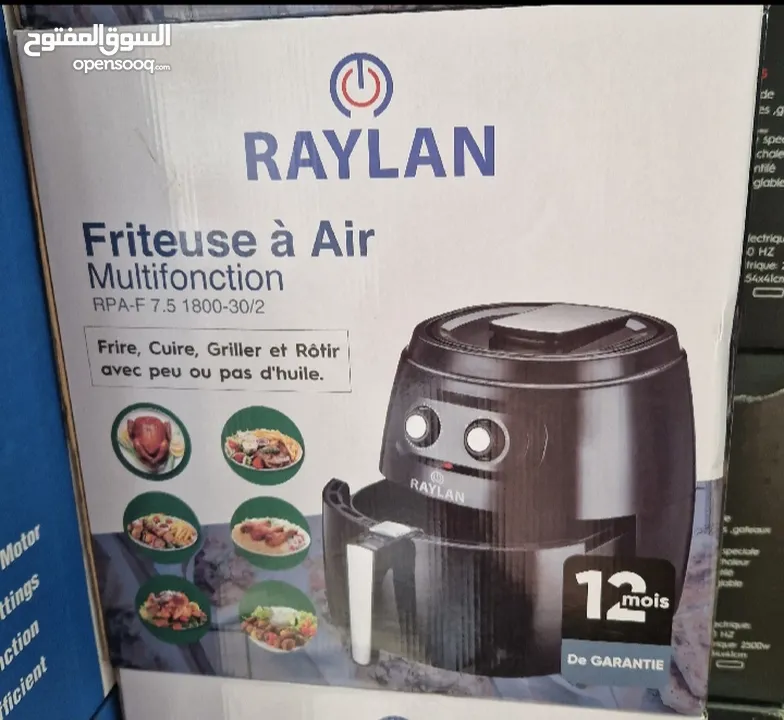 Friteuse sans huile RAYLAN 7.5L1800w Nv modèle